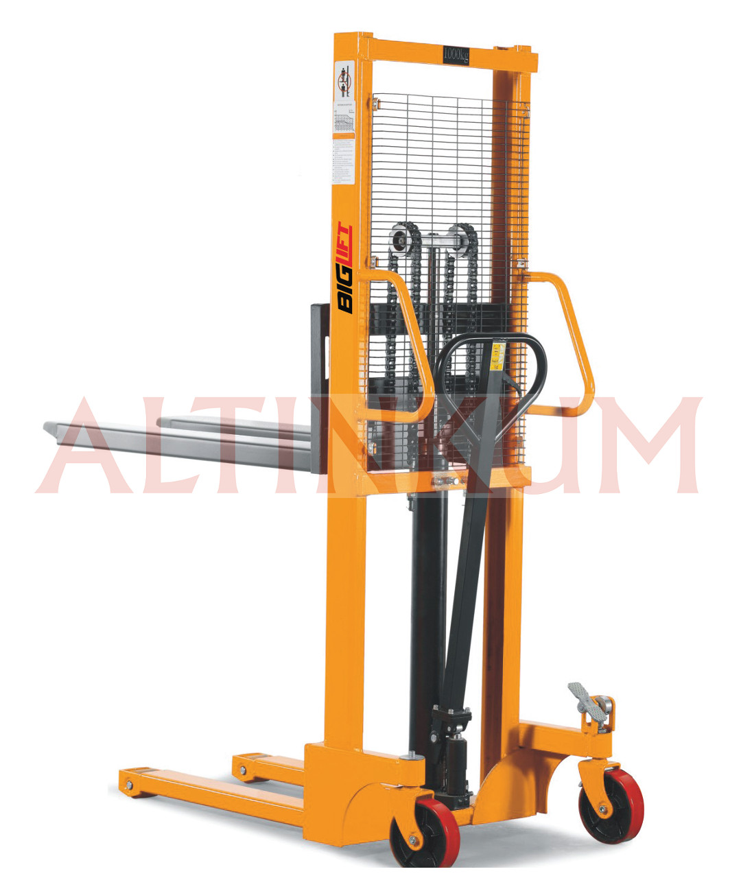 Biglift Manuel İstif Makinası 1000 Kg 160cm Çatal Yüksekliği RM-SFH10